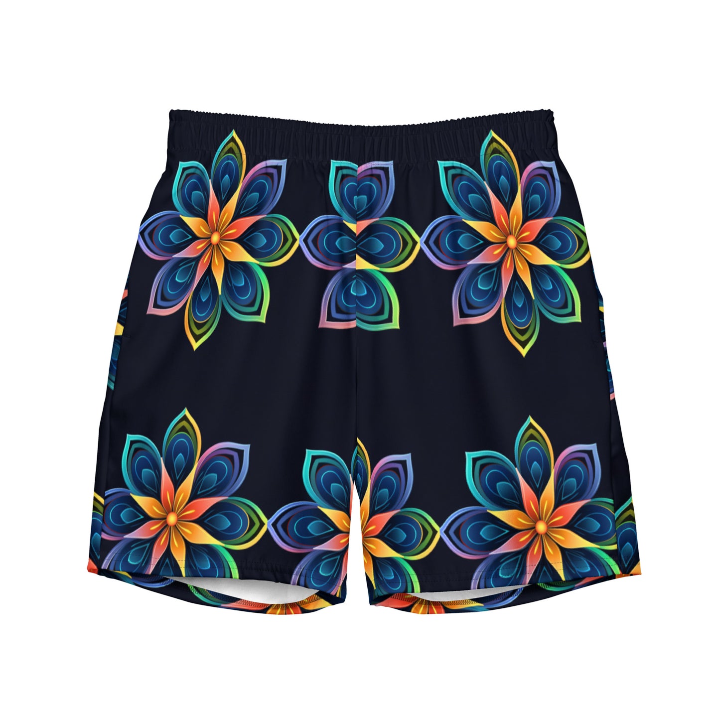 Flower Fun men's swim trunks