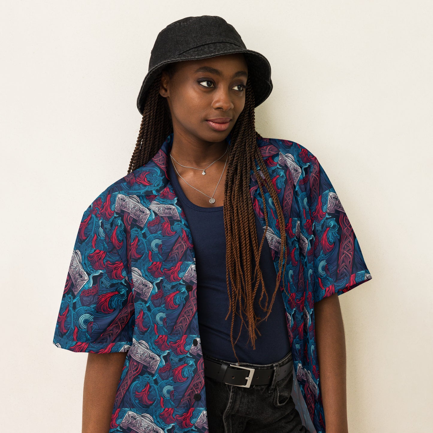 Hammer time unisex button shirt