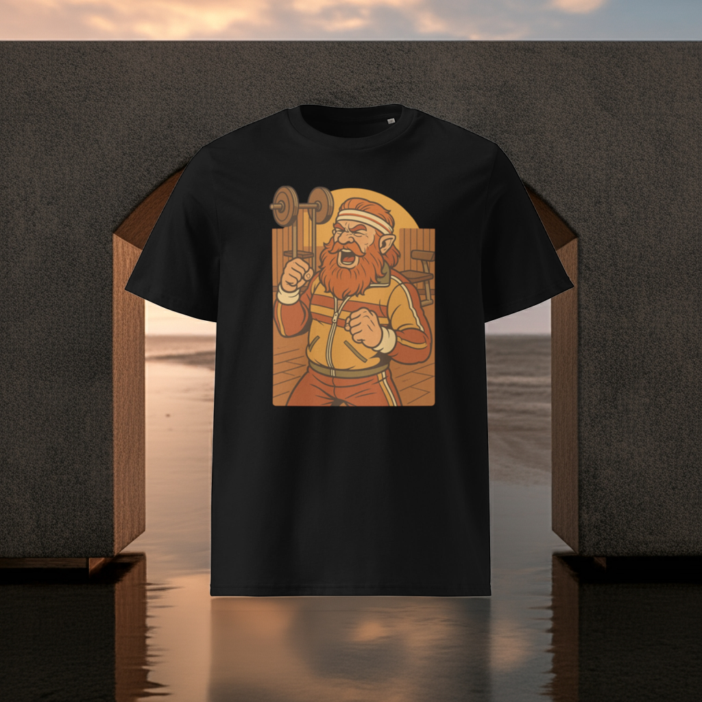 Dwarf Fitness Influencer Tee – “Get Swole or Go Home”