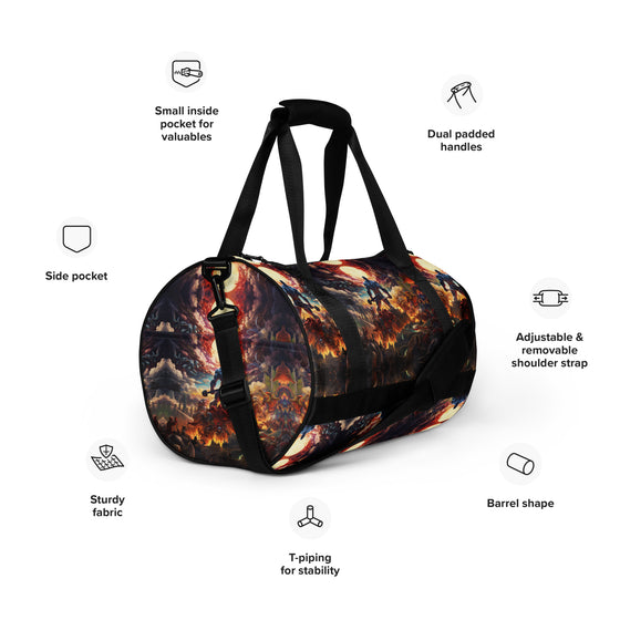 Epic superhero all-over print gym bag