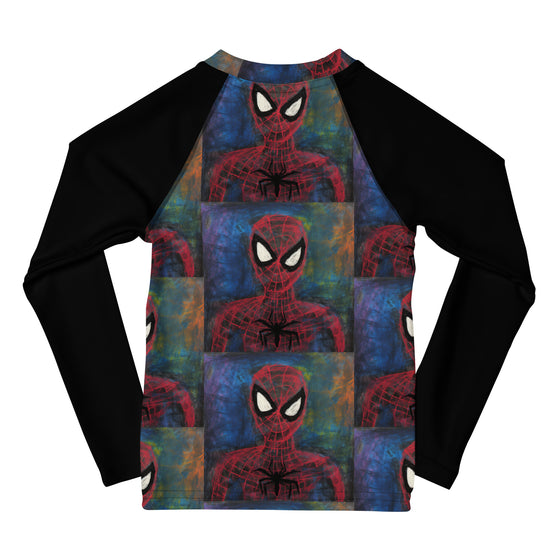 I Drew Spidey Kids Rash Guard