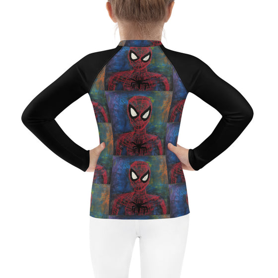 I Drew Spidey Kids Rash Guard