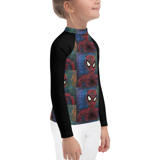 I Drew Spidey Kids Rash Guard