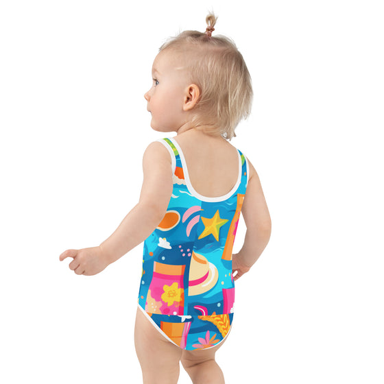 Let's Splash All-Over Print Kids Swimsuit