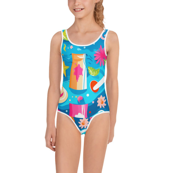 Let's Splash All-Over Print Kids Swimsuit