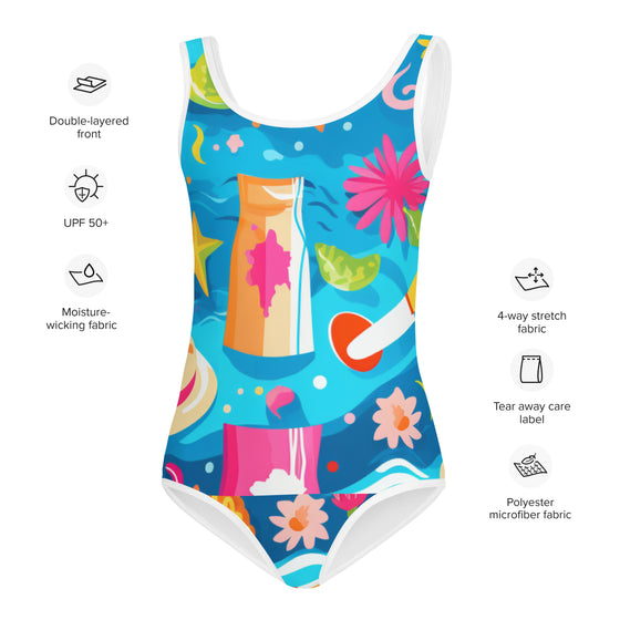 Let's Splash All-Over Print Kids Swimsuit