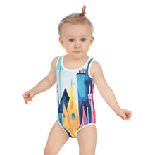  Princess Castle All-Over Print Kids Swimsuit