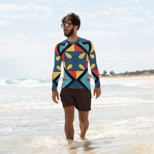  Abstract Super Men's Rash Guard