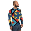 Abstract Super Men's Rash Guard