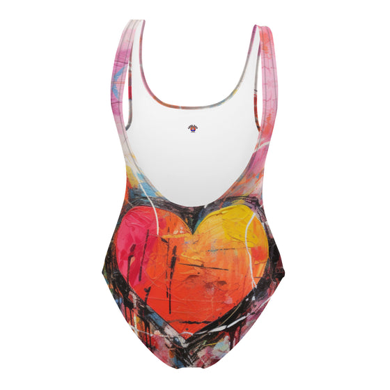 Abstract Love One-Piece Swimsuit