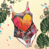 Abstract Love One-Piece Swimsuit