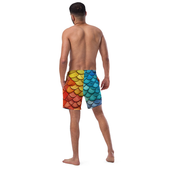 Dragon Scales Men's swim trunks