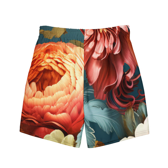 Flashy Floral Men's swim trunks