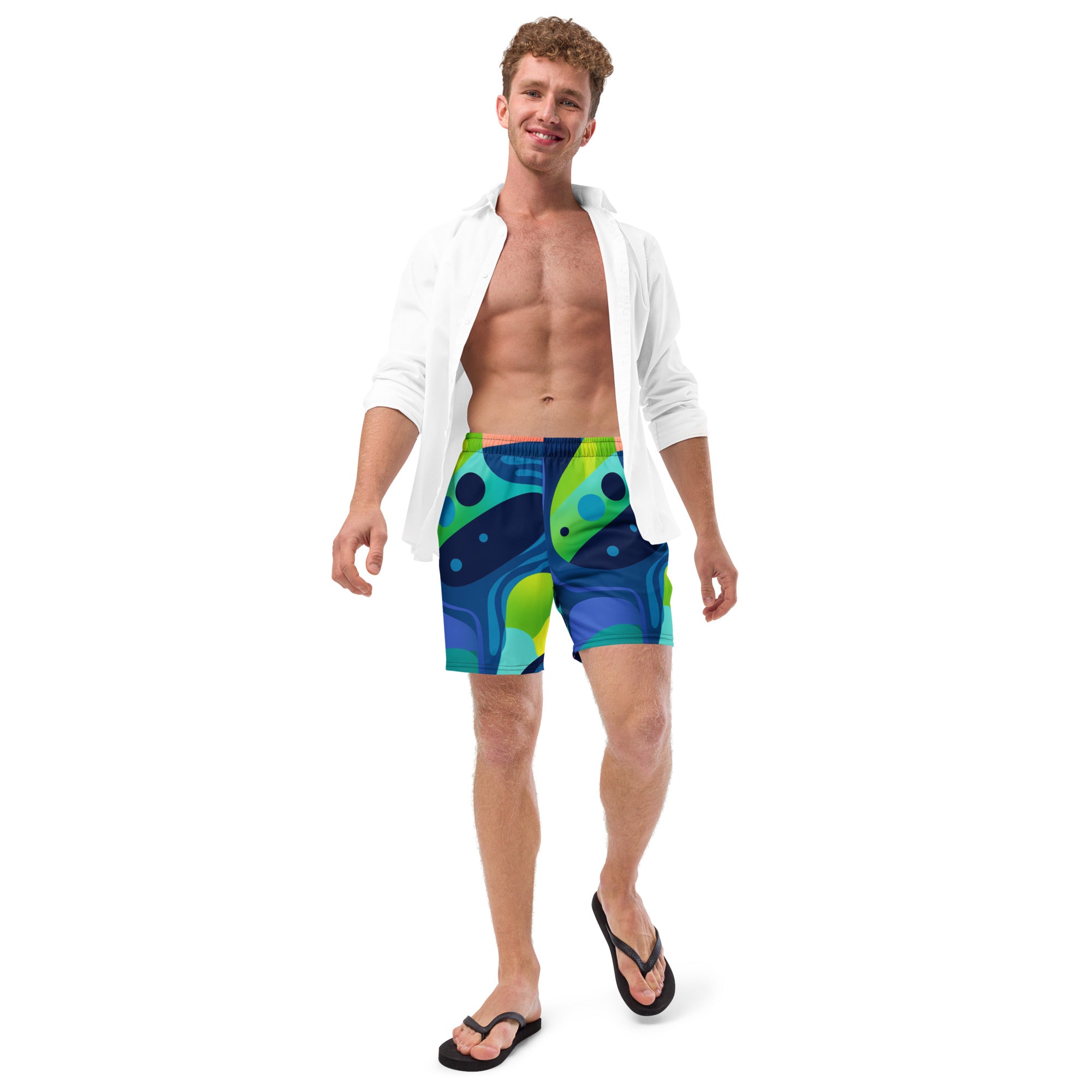 Ocean breeze men's swim trunks