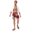 Grandma’s quilt men's swim trunks