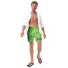 Green screen men's swim trunks