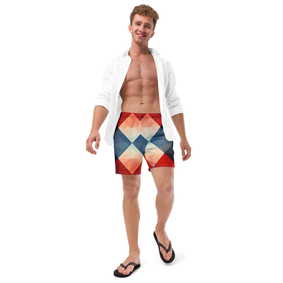 Mr. Argyle Men's swim trunks