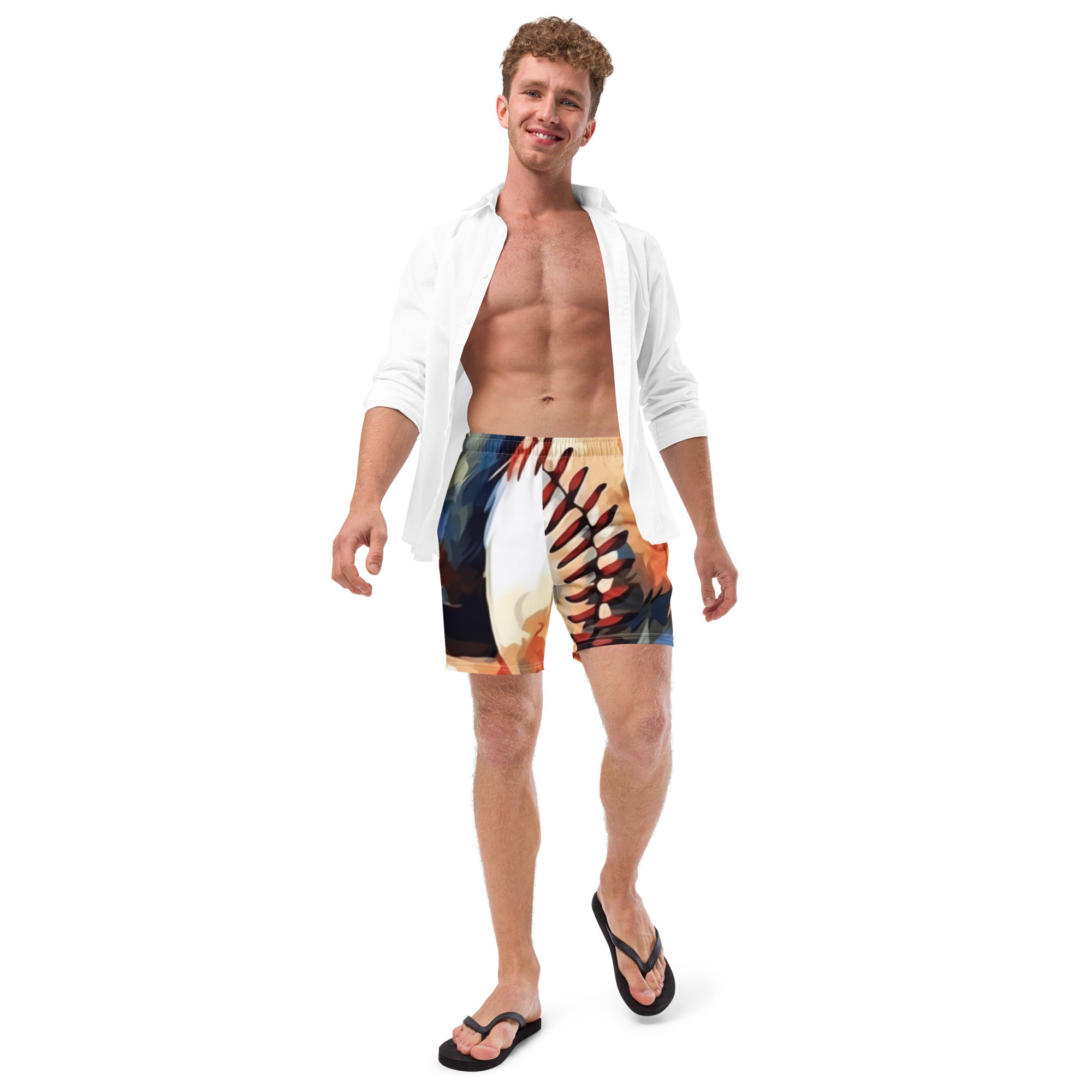 Be the Baseball Men's swim trunks