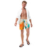 Dolphin Paint Splash Men's swim trunks