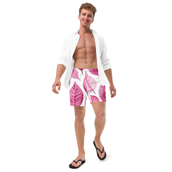 Pink Palm Men's swim trunks