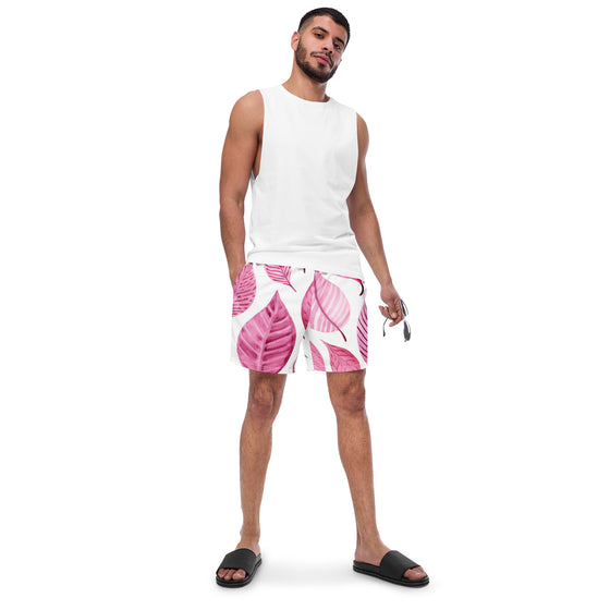 Pink Palm Men's swim trunks