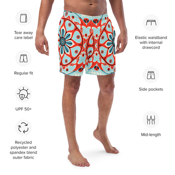 Wheel of Time men's swim trunks