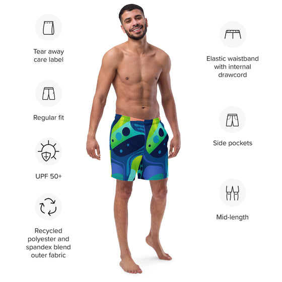 Ocean breeze men's swim trunks