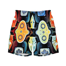  Abstract Gamer Men's swim trunks