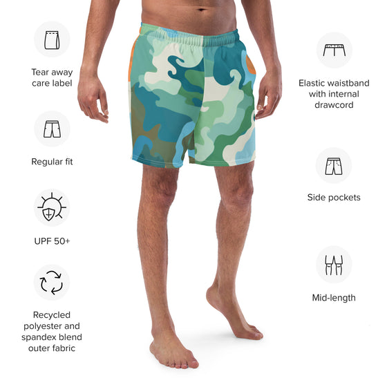 Summer Camouflage Men's swim trunks