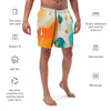 Dolphin Paint Splash Men's swim trunks