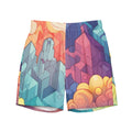 Crystal Cave Swim Trunks | Fantasy Gemstone Boardshorts for Men