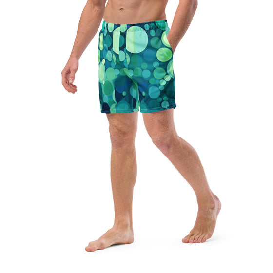 Splatterdot men's swim trunks