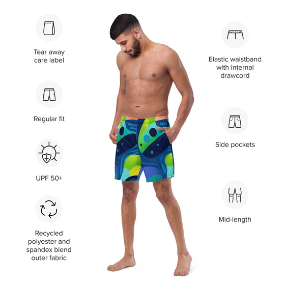 Ocean breeze men's swim trunks