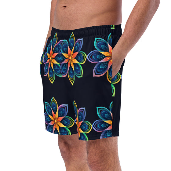 Flowers men's swim trunks