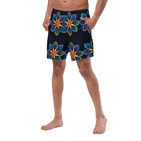 Flowers men's swim trunks