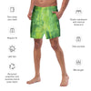 Green screen men's swim trunks