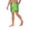 Green screen men's swim trunks