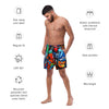 Abstract heroes men's swim trunks