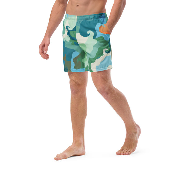 Summer Camouflage Men's swim trunks