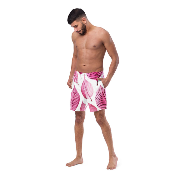 Pink Palm Men's swim trunks