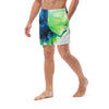 Blue Green Paint Men's swim trunks