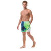 Blue Green Paint Men's swim trunks