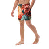 Flashy Floral Men's swim trunks