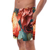 Flashy Floral Men's swim trunks