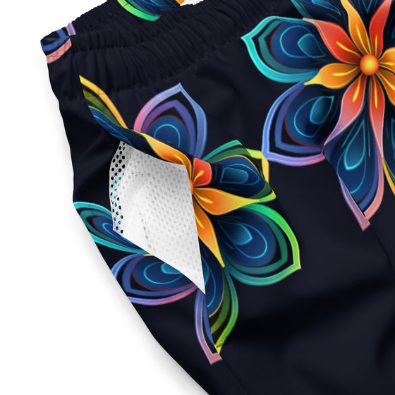 Flowers men's swim trunks