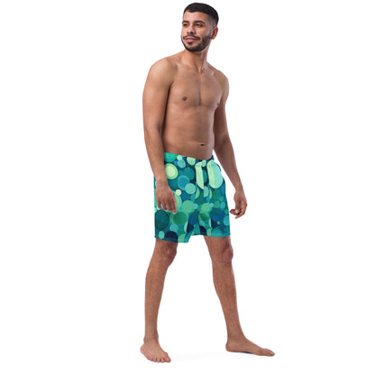 Splatterdot men's swim trunks