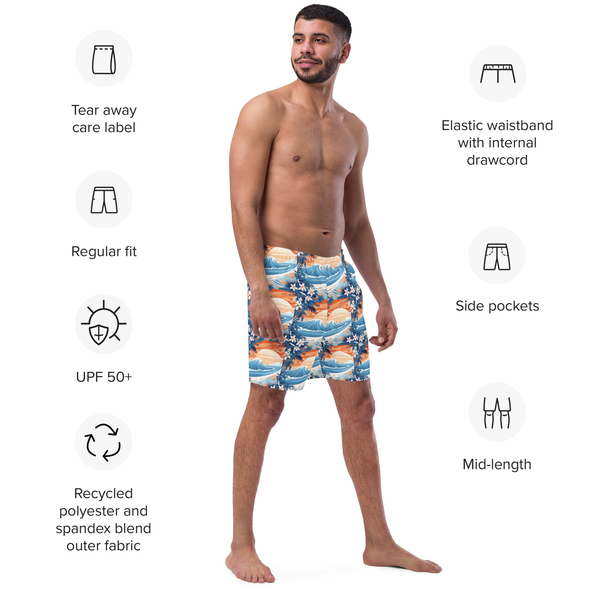 Horde Mode Survival Swim Trunks | Funny Gamer Dad Swimwear