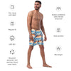 Catch the wave men's swim trunks