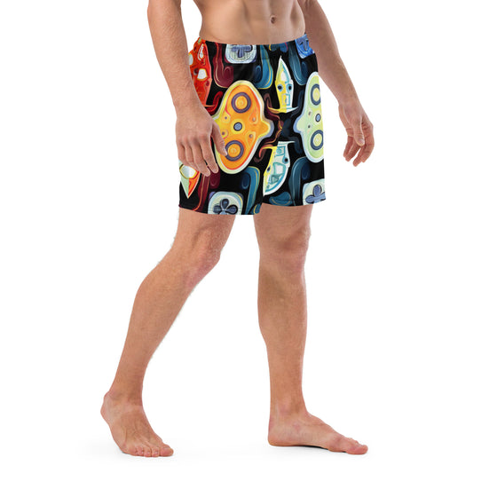 Abstract Gamer Men's swim trunks