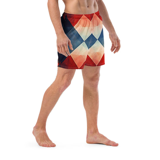 Mr. Argyle Men's swim trunks